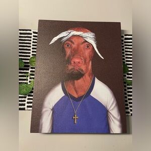 Funny dog photo canvas